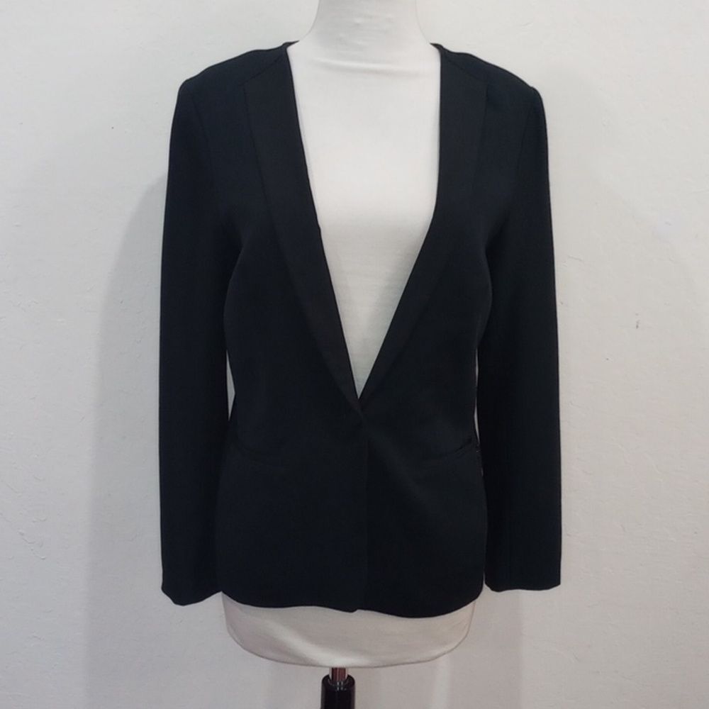 Scotch & Soda Maison Scotch Black Single Button Blazer, Size 2 / M